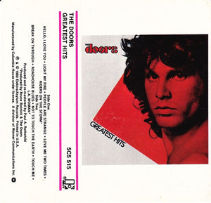 The Doors ‎– Greatest Hits - Used Cassette Tape Elektra 1980 USA - Rock / Blues Rock