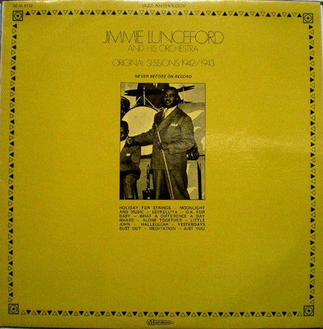 Jimmie Lunceford And His Orchestra ‎– Original Sessions 1942/1943 - VG+ Lp Record 1975 Musidisc France Import Vinyl - Jazz / Big Band