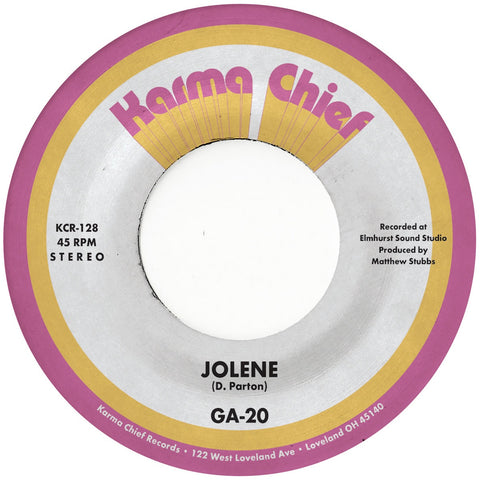 GA-20 - Jolene / Still As The Night - New 7" Single Record 2023 Karma Chief Transcendant Brown Vinyl - Blues / Country Blues