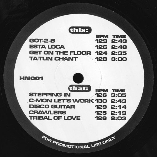 Unknown Artist ‎- House Nation 1 - VG+ 12" EP Promo 1993 USA - House - Shuga Records