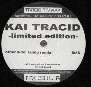 Kai Tracid - Limited Edition (Destiny's Path - DJ Tandu Remix) - VG+ 12" Single 2000 Tracid Traxxx Germany - Trance
