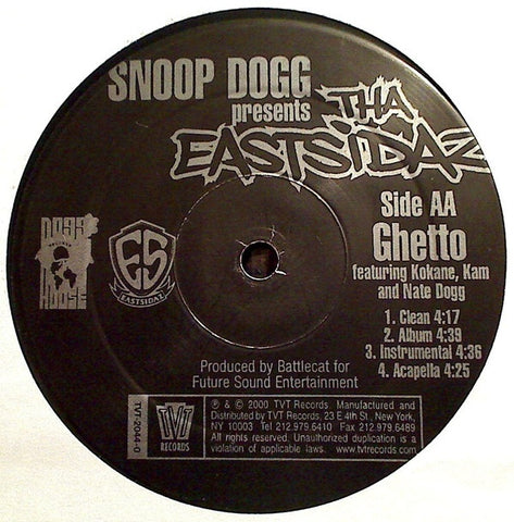 Tha Eastsidaz ‎– Got Beef / Ghetto - VG+ 12" Single Record 2000 TVT USA  - Gangsta Rap