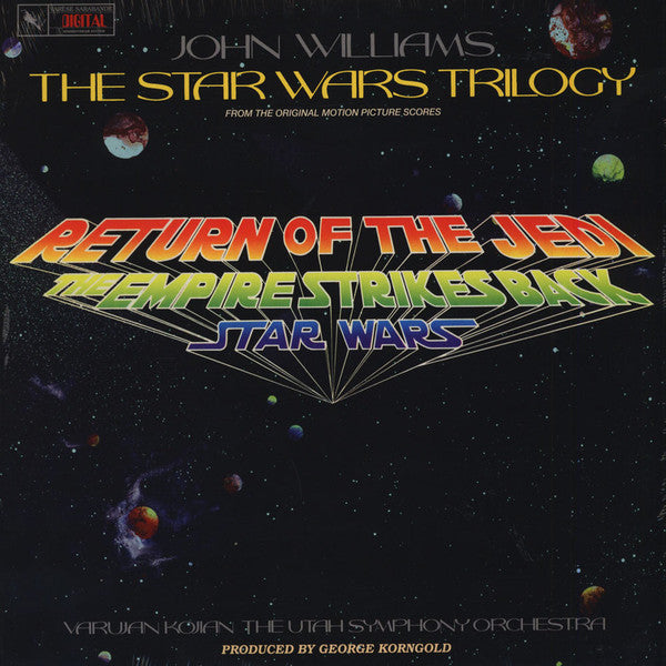 John Williams, Varujan Kojian, The Utah Symphony Orchestra ‎– The Star Wars Trilogy - New Lp Record 2016 USA Varese Sarabande Vinyl - Soundtrack