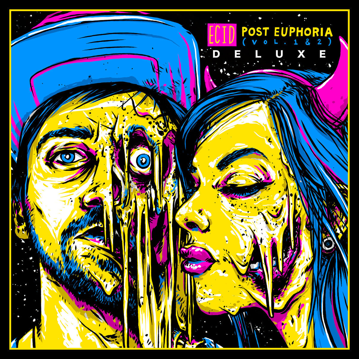 ECID - Post Euphoria Vol. 1 & 2 - New Lp Record 2013 Fill In The Breaks USA Pink/Yellow Marbled Vinyl - Hip Hop