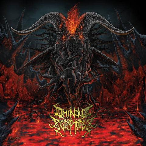 Ominous Scriptures – Rituals Of Mass Self-Ignition - New LP Record 2023 Willowtip Red With Black Splatter Vinyl - Death Metal