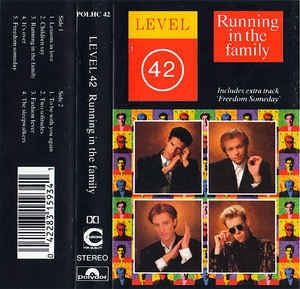 Level 42 - Running In The Family - Used Cassette 1987 Polydor USA - Synth-Pop - Shuga Records