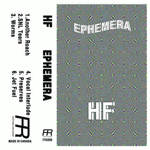 Ephemera – HF - New Cassette 2020 Fixed Rhythms  Green Tape - IDM / Ambient