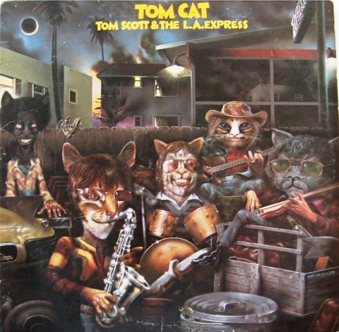 Tom Scott & The L.A. Express ‎– Tom Cat - VG+ LP Record 1975 Ode USA Vinyl - Jazz / Jazz-Funk
