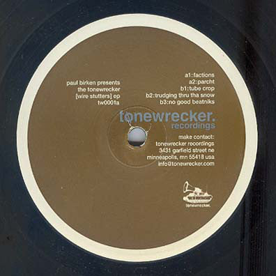 Paul Birken - Wire Stutters EP - VG+ 12" Single USA 2001 - Minneapolis TECHNO