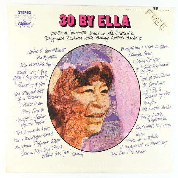Ella Fitzgerald ‎– 30 By Ella - New Lp Record 1968 Capitol USA Stereo Original Vinyl - Jazz