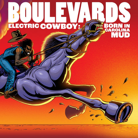 Boulevards - Electric Cowboy: Born In Carolina Mud - New LP Record 2022 Normaltown Indie Exclusive Red & Black Swirl Vinyl  - Funk