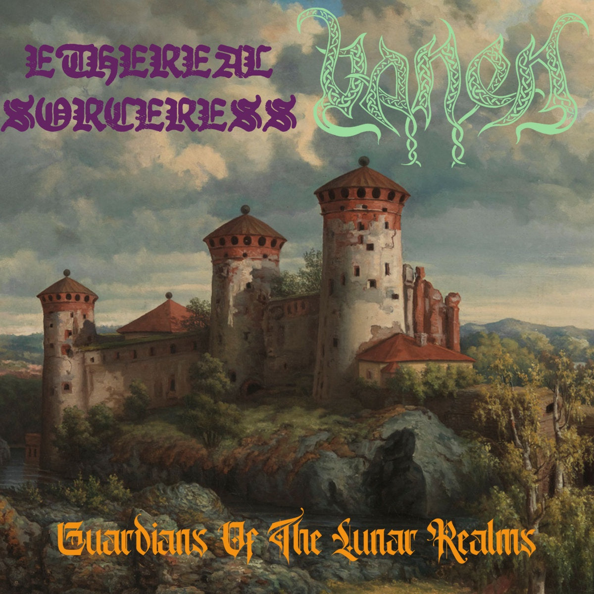 Ethereal Sorceress / Vanen - Guardians Of The Lunar Realms - New Cassette Tape 2021 Oaken Fog - Dron Metal / Narsh-Noise - Shuga Records