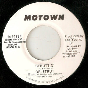 Dr. Strut ‎– Struttin' - Mint- 45rpm Promo 1980 USA - Funk