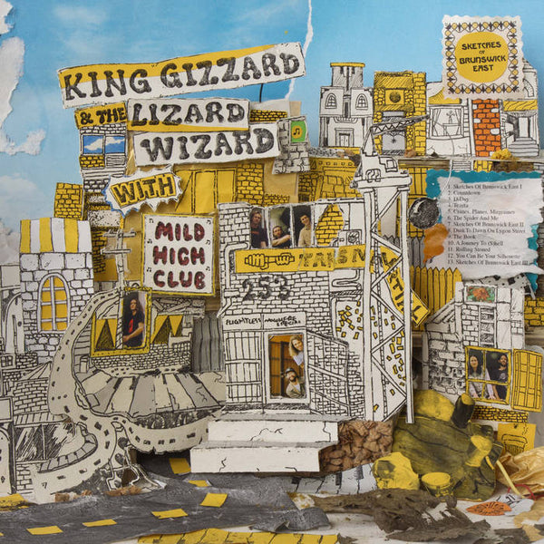 King Gizzard And The Lizard Wizard With Mild High Club - Sketches Of Brunswick East (2017) - New LP Record 2024 ATO 180 gram Yellow & Black Ice Cloudy Vinyl - Psychedelic Rock / Jazz-Rock - Shuga Records