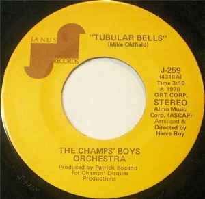 The Champs' Boys Orchestra - Tubular Bells / Fleur - M- 7" Single 45RPM 1976 Janus Records USA - Jazz / Funk / Soul