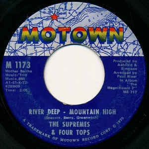The Supremes & Four Tops ‎– River Deep - Mountain High /  	Together We Can Make Such Sweet Music VG - 7" Single 45RPM 1970 Motown USA - Soul/RnB
