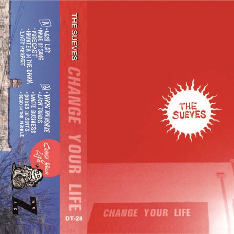 The Sueves -  Change Your Life - New Cassette 2017 Dumpster Tapes (Handnumbered to 100) with Download - Chicago, IL Garage Punk