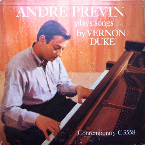 André Previn - Plays Songs By Vernon Duke ‎- VG+ 1958 Contemporary Mono USA Lp - Jazz