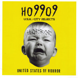 HO99O9 (Horror) - United States Of Horror / City Rejects - New Vinyl Record 7" Single 2017 Toys Have Powers Promo with 6" x 6" Art Zine - Hardcore Rap / Punk (FFO: Death Grips)