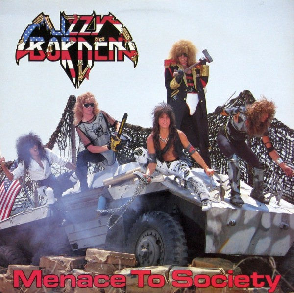 Lizzy Borden ‎– Menace To Society (1986) - New Vinyl Lp 2018 Metal Blade Reissue on Opaque Olive Green Marbled Vinyl with 2-Sided Poster (Limtied to 500!) - Heavy Metal - Shuga Records