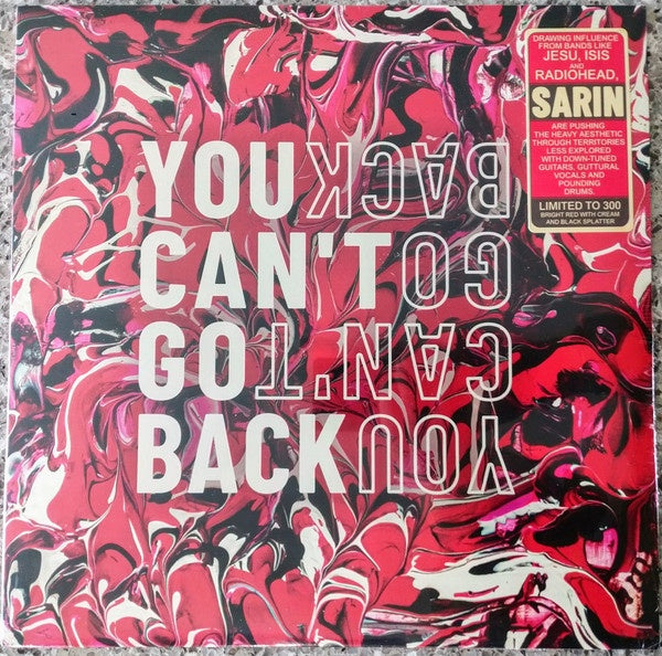 Sarin ‎– You Can't Go Back - New LP Record 2021 Prosthetic Red with Cream and Black Splatter Vinyl - - Shuga Records
