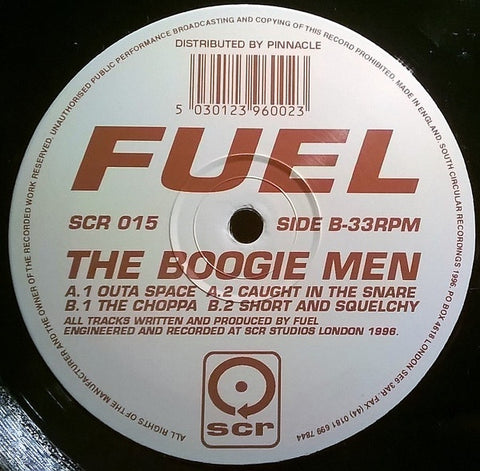 Fuel ‎– The Boogie Men - VG+ 12" Single 1996 UK - Hard House / Techno