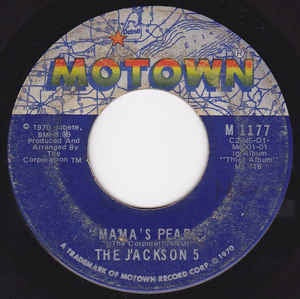 The Jackson 5- Mama's Pearl / Darling Dear- VG 7" Single 45RPM- 1971 Motown USA- Funk/Soul/Pop - Shuga Records