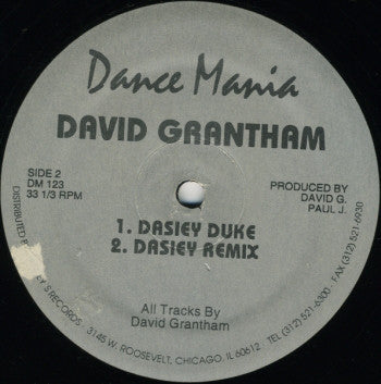 David Grantham - Move Your Ass - VG- (Low Grade) 12" SIngle USA 1995 Dance Manian - Chicago House, Ghetto