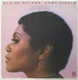 Maxine Weldon ‎– Some Singin' - VG+ Lp Record 1974 USA Monument Vinyl - Soul