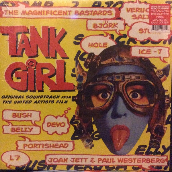 Various ‎– Tank Girl - New LP Record 2018 Real Gone Music/Elektra USA Urban Outfitters Yellow With Red Splatter Vinyl - Soundtrack - Shuga Records