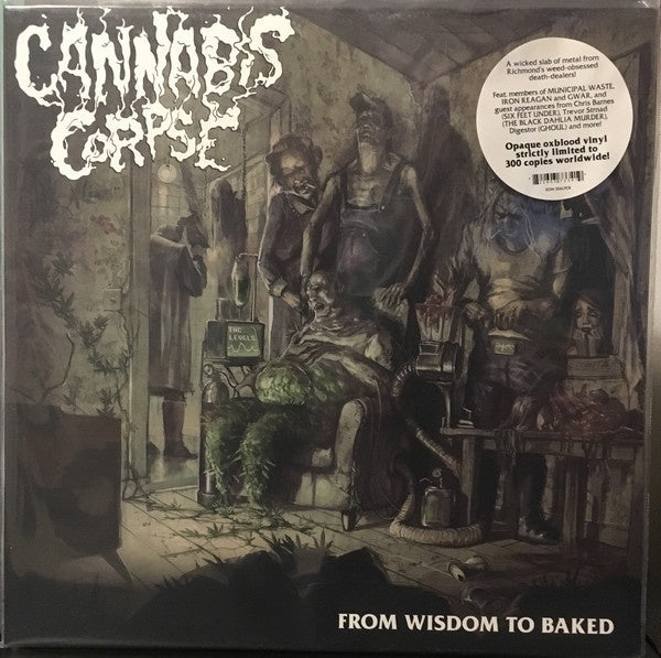 Cannabis Corpse ‎– From Wisdom To Baked - New Vinyl Lp 2017 Season of Mist Pressing on 'Opaque Oxblood' Vinyl (Limited to 300 Worldwide!) - Death Metal - Shuga Records