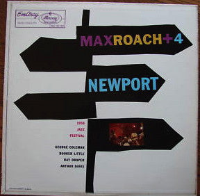 Max Roach + 4 ‎– Max Roach + 4 At Newport - VG+ 1958 Mono (Original Press) USA - Jazz