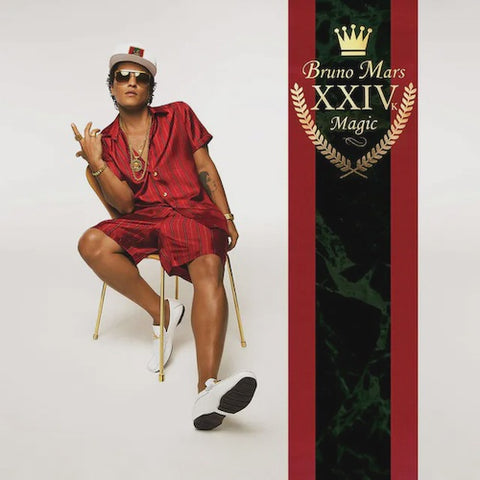 Bruno Mars - XXIVk Magic (2016) - New LP Record 2023 Atlantic Crystal Clear Vinyl & Gold Foil Cover - Soul / Funk / R&B / Synth-Pop
