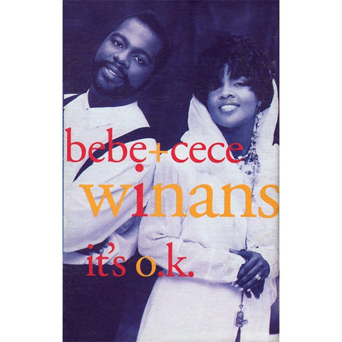 Bebe+Cece Winans ‎– It's O.K. - Used Cassette Single 1991 Capitol - Gospel / Contemporary R&B