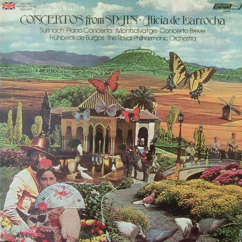 Alicia De Larrocha ‎– Concertos From Spain MINT- 1977 London Records Stereo LP (UK Import) - Classical / Modern