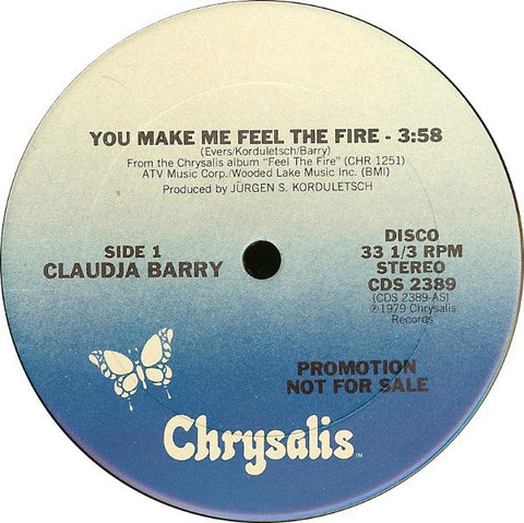 Claudja Barry ‎- You Make Me Feel The Fire - VG 12" Single Promo 1979 USA - Funk / Soul / Disco