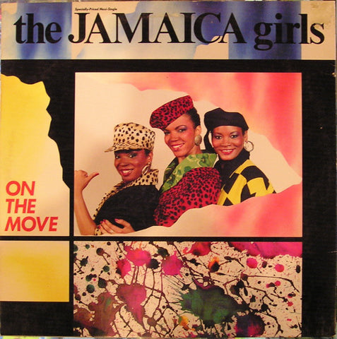The Jamaica Girls - On The Move VG+ - 12" Single 1986 Sire USA - Disco