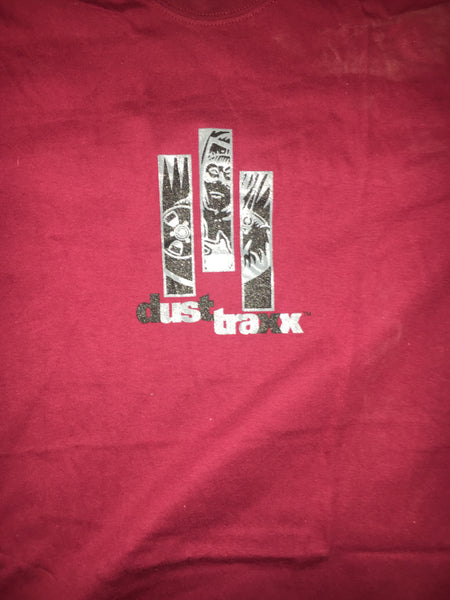 Dust Trax Vintage XL T-Shirt Dark Red - Shuga Records