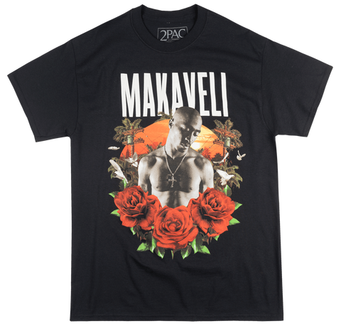 Men's Black Tupac 'Makaveli Westcoast' T-Shirt