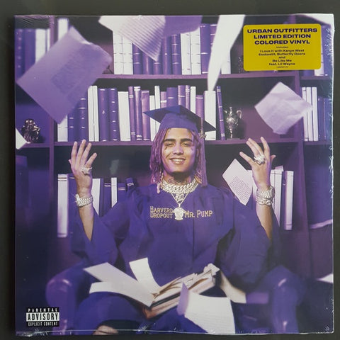Lil Pump ‎– Harverd Dropout - New Lp Record 2019 Warner USA Urban Outfitters Clear Vinyl - Hip Hop