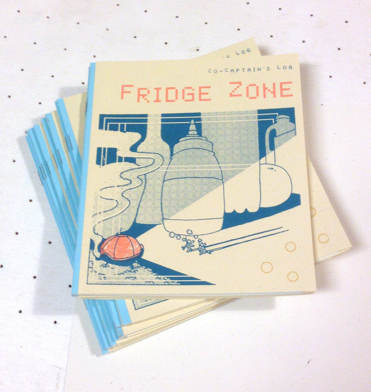 Cul De Sac Press / Bobby Sims - Fridge Zone - New Comic / Zine 2016 Screen Printed Cover, Foil Stamp (Edition of 150) - FU: Local Zines / Culture