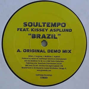 SoulTempo Feat. Kissey Asplund ‎– Brazil - Mint 12" Single Record - 2008 USA Vinyl - Chicago House