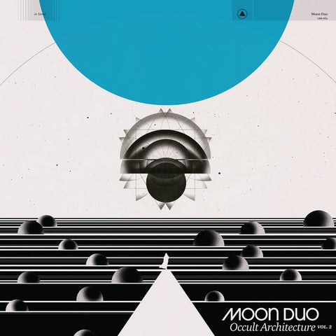 Moon Duo - Occult Architecture Vol. 2 - Mint- LP Record 2017 Sacred Bones White and Blue Swirl Vinyl & Download - Psychedelic Rock