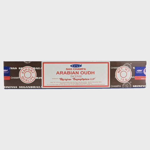 Satya Nag Champa - Arabian Oudh Incense - New 15g Pack