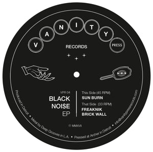 Black Noi$e - EP - New Vinyl 12" 2017 Vanity Press (producer for Earl Sweatshirt!) - Electronic / House / Techno