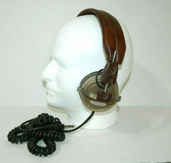1970's Vintage Audio Technica AT-703 Stereo Audiophile Headphones Vintage Over the head adjustable Brown - Shuga Records