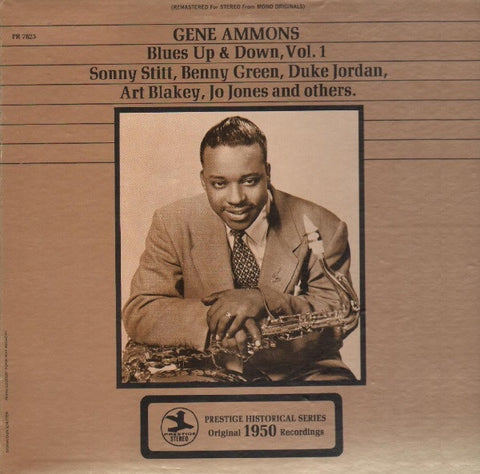 Gene Ammons ‎– Blues Up And Down, Vol. 1 - VG+ Lp Record 1970 Stereo USA Vinyl - Jazz