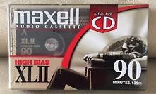 New Maxell XLII 90 Minutes Blank Audio Cassette Tape High Bias - Shuga Records