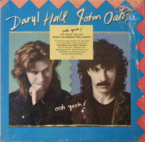 Daryl Hal &l John Oates ‎– Ooh Yeah! VG+ 1988 Arista (with Original Inner Sleeve) USA - Sort Rock