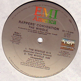 Rappers' Convention ‎– The Wiggle - Mint- 12" Single 1986 USA - Hip Hop - Shuga Records
